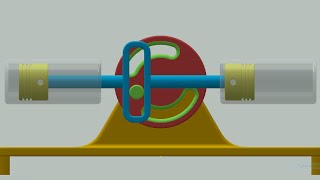 How Scotch Yoke Mechanism Works  Best 3D Animation [upl. by Ajiat]