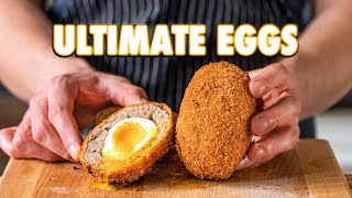 The Perfect Egg Recipe Scotch Eggs 3 Ways [upl. by Ynnavoeg]