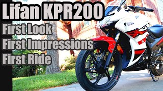 Lifan KPR200  First Look First impressions and First Ride [upl. by Meit]