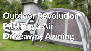 How To and Guide to Pitching a Air Driveaway Awning [upl. by Rosie]