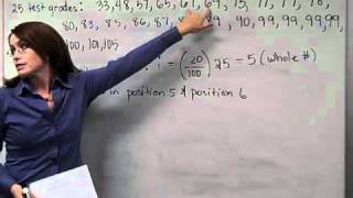 MAT 110 Lesson 3 calculate percentiles video 2mp4 [upl. by Leede114]