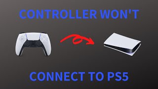 PS5 Controller Wont Connect  How to Fix [upl. by Luapnhoj]