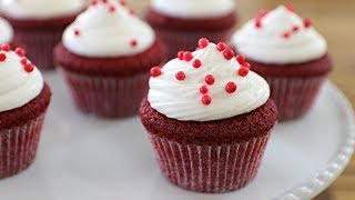 Red Velvet Cupcakes Recipe  How to Make Red Velvet Cupcakes [upl. by Assej]