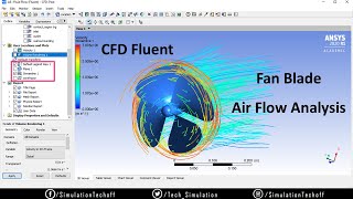 CFD Analysis on Fan Blade  Rotary Motion Simulation  Ansys Fluent  Tamil [upl. by Letnoj940]