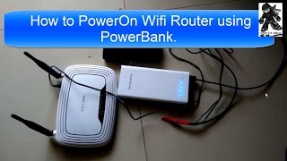 How to Power On WiFi Router using PowerBank USB [upl. by Cicily943]