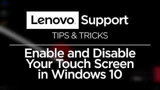 How To Enable and Disable the Touch Screen In Windows 10 and Windows 11 [upl. by Aidekal]