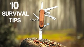 10 Wilderness Survival Tips  Bushcraft Skills [upl. by Nnairb]