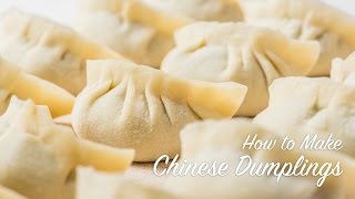 How to Make Chinese Dumplings recipe 饺子 [upl. by Nanyk]