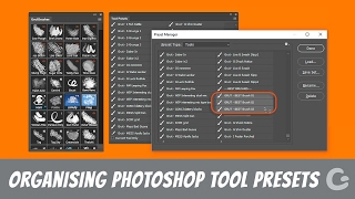 How to organise Tool Presets TPL in Photoshop [upl. by Halette]