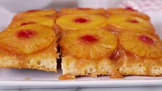 Pineapple UpsideDown Cake  Betty Crocker Recipe [upl. by Aerdnad945]