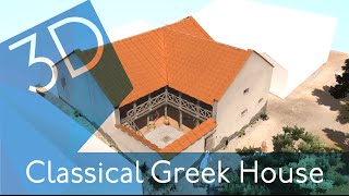 Classical Greek Home – 3D Reconstruction [upl. by Anilatac]