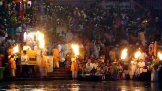 Ganga Aarti at HarKiPauri Haridwar  Incredible India [upl. by Hannus609]