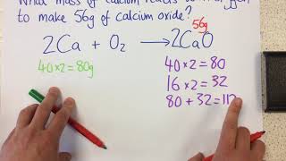 Calculating masses in reactions  p27 Chem [upl. by Aihsad]