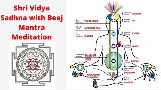 Shri Vidya Beej Mantra Meditation  Chakras Activation  Achieve Anything  Kundalini Awakening [upl. by Merrilee]