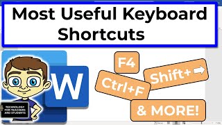 Most Useful Microsoft Word Keyboard Shortcuts [upl. by Carlen921]