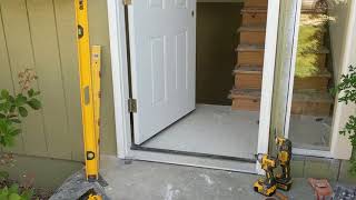 Jeld Wen Front Door Installation  Really crappy products and craftsmanship PART 1 [upl. by Koah]