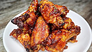 Easy Oven Baked BBQ Chicken Wings Baked Chicken Recipe [upl. by Roper]