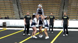 cheerleading stunt routine [upl. by Wadell]