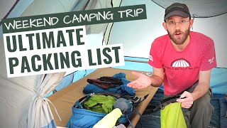 What To Pack Camping Weekend Checklist [upl. by Hugh]