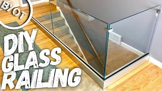 DIY GLASS RAILING [upl. by Chico]