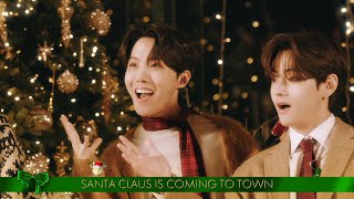 BTS Sings Santa Claus Is Comin To Town  The Disney Holiday Singalong [upl. by Hoon294]