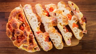 Super Quick amp Delicious Focaccia  Easy Italian Flatbread Recipe [upl. by Katonah692]