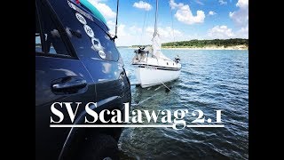 First SAIL Trailer Sailor Compac 16 Setup and Sailing Sailing Scalawag 20 [upl. by Salahcin]