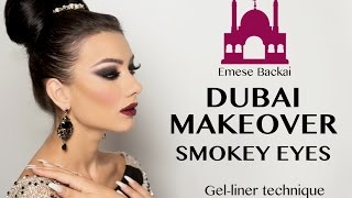 No1 DUBAI MAKEOVER  1001 NIGHT MAKEUP COLLECTION  ARABIC SMOKEY EYES by Emese Backai [upl. by Raddi]