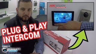 HIKVISION 2WIRE VIDEO INTERCOM SETUP AND REVIEW [upl. by Izawa]