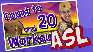 Count to 20 and Workout  ASL Version  Jack Hartmann Counting Song [upl. by Aivull]