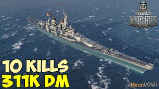 World of WarShips  Missouri  10 KILLS  311K Damage  Replay Gameplay 4K 60 fps [upl. by Modnarb]