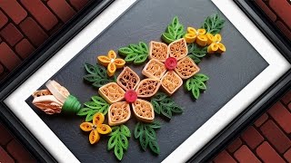 Quilling Designs  Wall Decorating Ideas  DIY Paper Crafts  HandiWorks 61 [upl. by Ruyam]