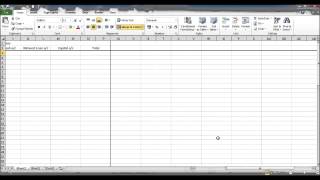 Create a Bookkeeping Spreadsheet using Microsoft Excel  Part 1 [upl. by Corbie]