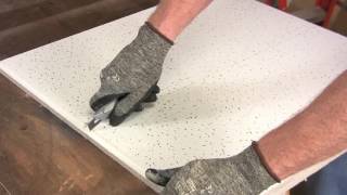 How to Cut Ceiling Tiles [upl. by Whale]