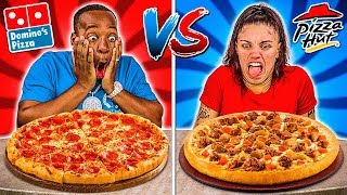 PIZZA HUT VS DOMINOS FOOD CHALLENGE [upl. by Niala134]