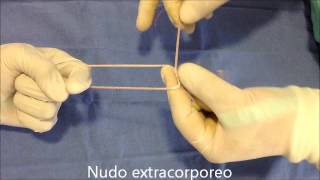 tutorial de nudos extracorporeos para cirugìa laparoscópica [upl. by Atsuj]