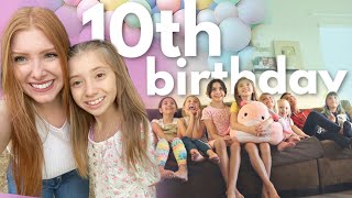 Lilias 10th BIRTHDAY sleepover w 10 GIRLS help [upl. by Anatole]