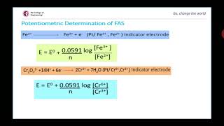 Application of Nernsts equation Potentiometry [upl. by Martie]