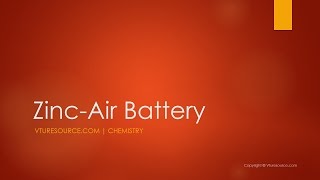 Zinc Air Battery [upl. by Ahsihat]