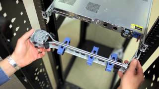 HP ProLiant Quick Deploy Rail Kit installation [upl. by Ycniuq307]