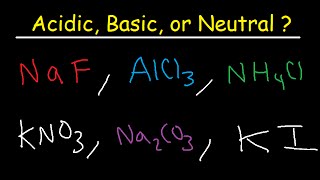 Acidic Basic and Neutral Salts  Compounds [upl. by Ailemap]