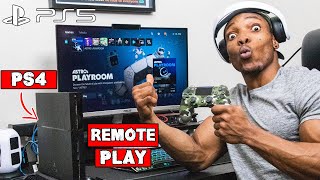 How to Play PS5 games on PS4  PS5 Remote Play [upl. by Audrye]