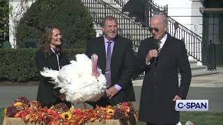 President Biden pardons National Thanksgiving Turkey [upl. by Esiuole569]