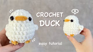 Beginner tutorial How to Crochet amigurumi DUCK [upl. by Leontina]