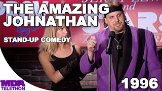 The Amazing Johnathan  StandUp Comedy 1996  MDA Telethon [upl. by Acirem]