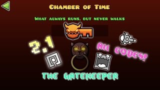 Geometry Dash 21  Unlocking The Gatekeeper Chamber of Time Vault Codes [upl. by Borchert460]