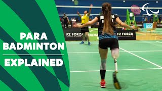 Sport Explained Para Badminton  Paralympic Games [upl. by Tati24]