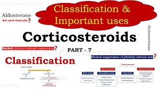 Corticosteroids Part 7  Clssification  Important Uses  Dexamethasone  Prednisolone  Cortisone [upl. by Akiret330]