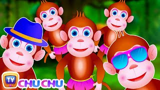 Five Little Monkeys Jumping On The Bed  Part 3  The Smart Monkeys  ChuChu TV Kids Songs [upl. by Meil]