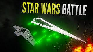 EXECUTOR SSD vs SUPREMACY  STAR WARS EPIC BATTLE  Space Engineers [upl. by Malinde]